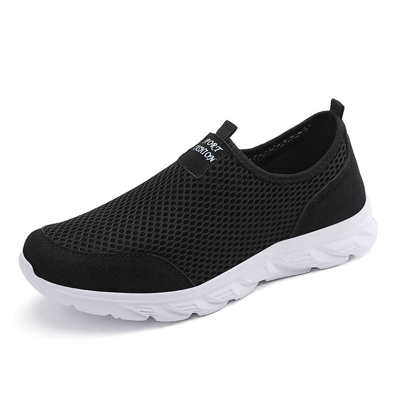 Men's Summer Mesh Slip-on Breathable Sneaker Lightweight Travel Shoes