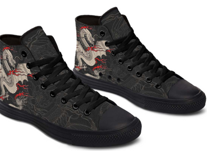 Printed Couple High-top Canvas Shoes