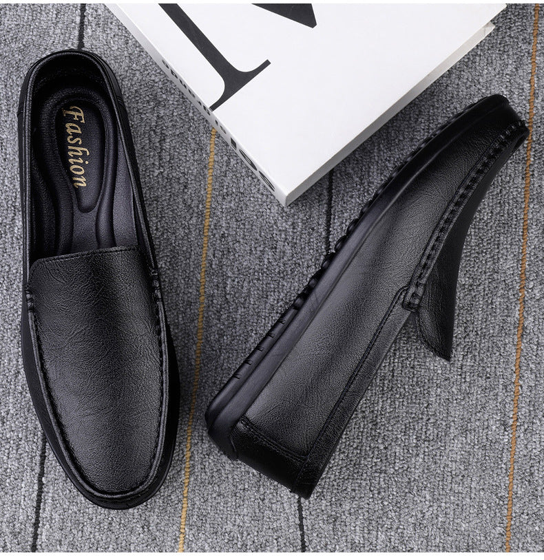 Breathable  Shoes Men's Casual Leather Shoes