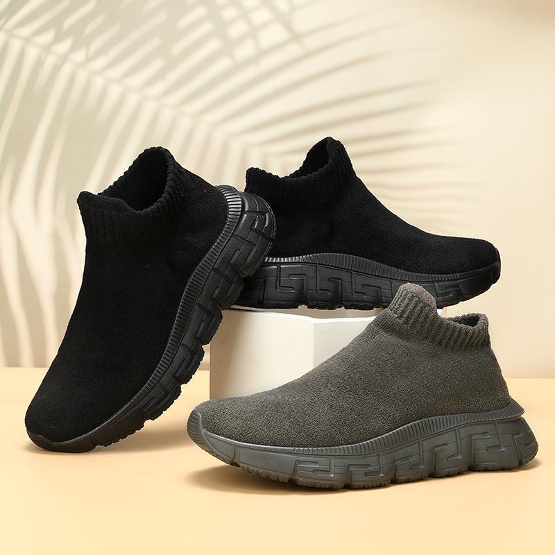 Technology Flying Woven Surface Winter Fashionable Breathable Comfortable Slip-on Casual Shoes