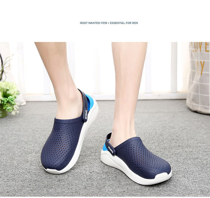 Men's non-slip toe cap flat heel beach shoes