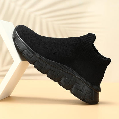 Technology Flying Woven Surface Winter Fashionable Breathable Comfortable Slip-on Casual Shoes