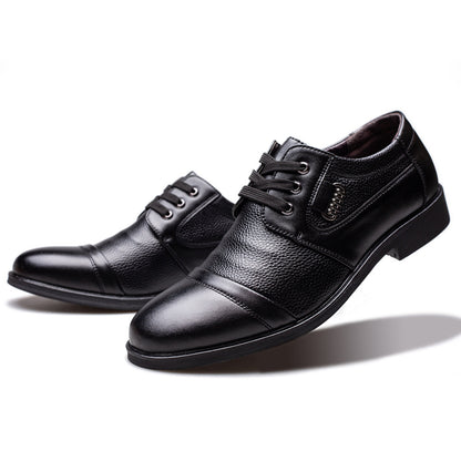 Men's Casual Leather Shoes Lychee Pattern Leather Shoes Men's Shoes