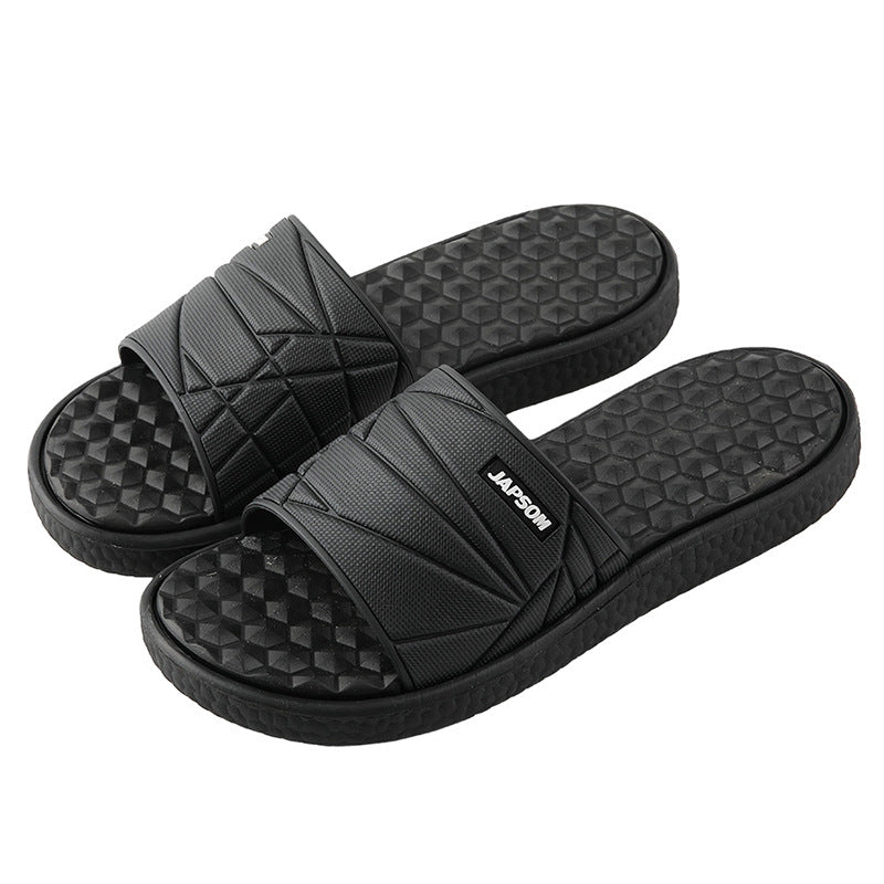 Men's Tide Drag Non-Slip Massage Slippers Bath Flip Flops