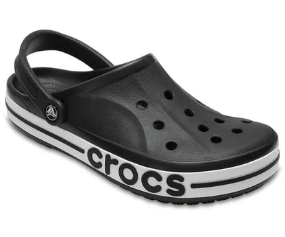 Crocs Unisex-Adult Bayaband Slingback Clog  Black/White