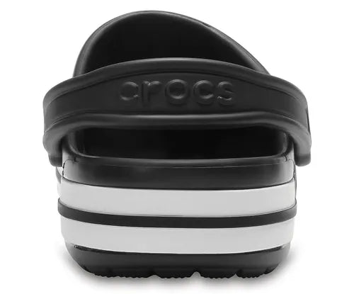 Crocs Unisex-Adult Bayaband Slingback Clog  Black/White