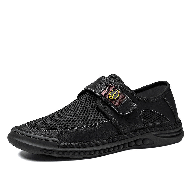 Breathable Mesh Men's Shoes Are Versatile And Flat Bottomed