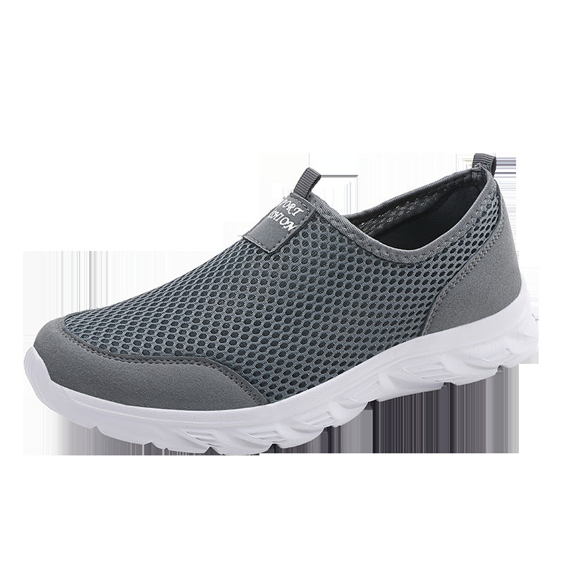 Men's Summer Mesh Slip-on Breathable Sneaker Lightweight Travel Shoes