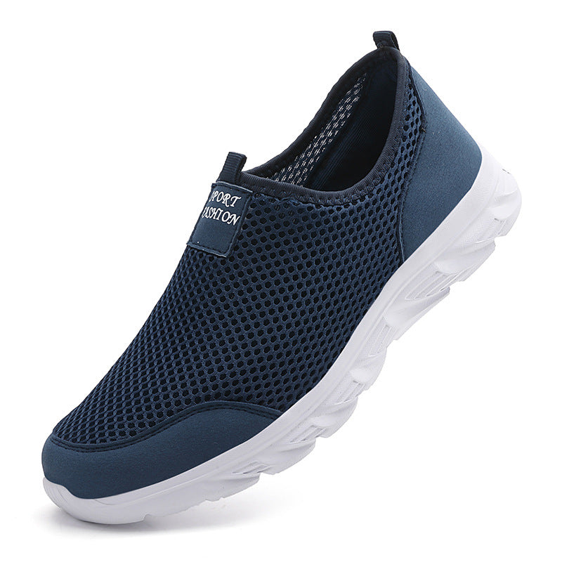 Men's Summer Mesh Slip-on Breathable Sneaker Lightweight Travel Shoes