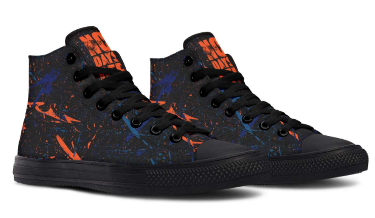 Printed Couple High-top Canvas Shoes