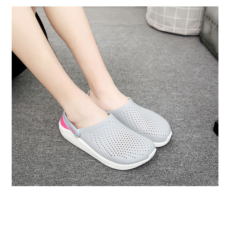 Men's non-slip toe cap flat heel beach shoes