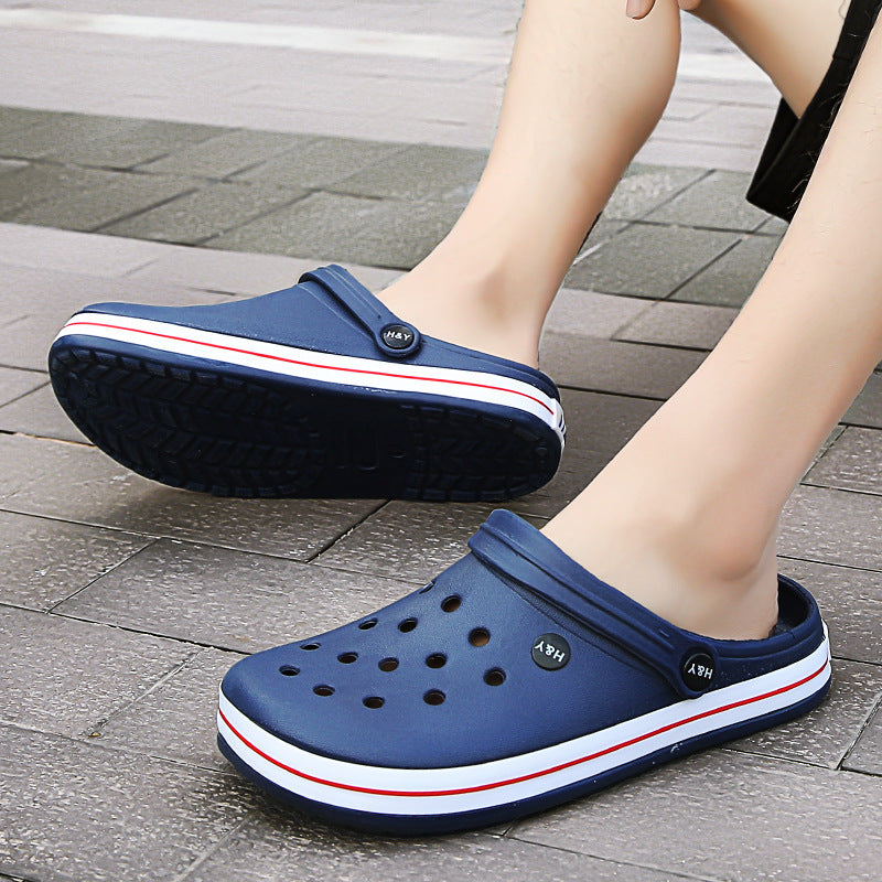 Baotou Hollow Beach Hole Shoes for Adults