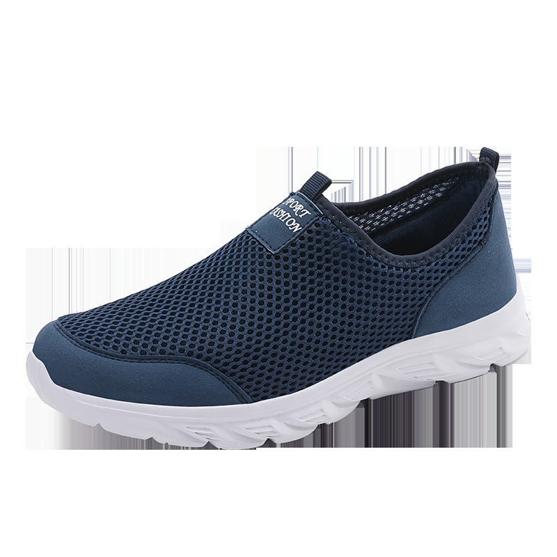 Men's Summer Mesh Slip-on Breathable Sneaker Lightweight Travel Shoes