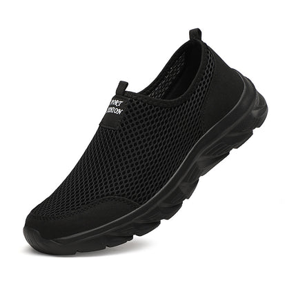 Men's Summer Mesh Slip-on Breathable Sneaker Lightweight Travel Shoes