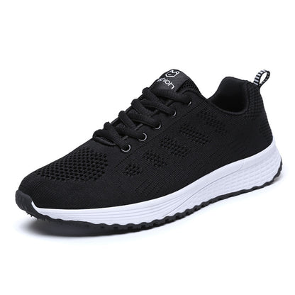 Plus Size Spring And Autumn Sneakers Women's Fly-kit Mesh Women's Shoes