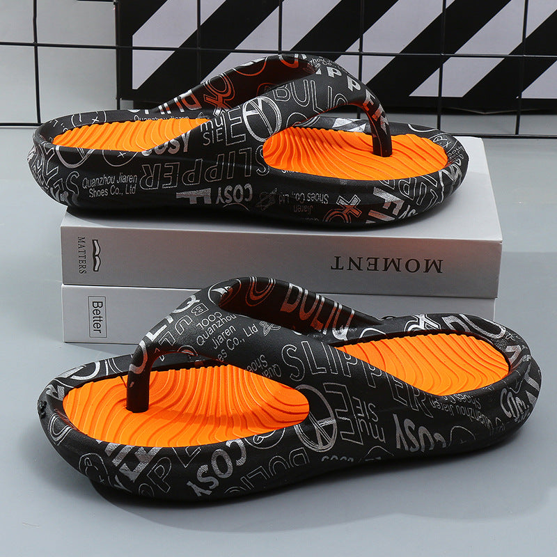 Men's And Women's Fashion Outdoor Thick Non-slip Clip Feet Slippers