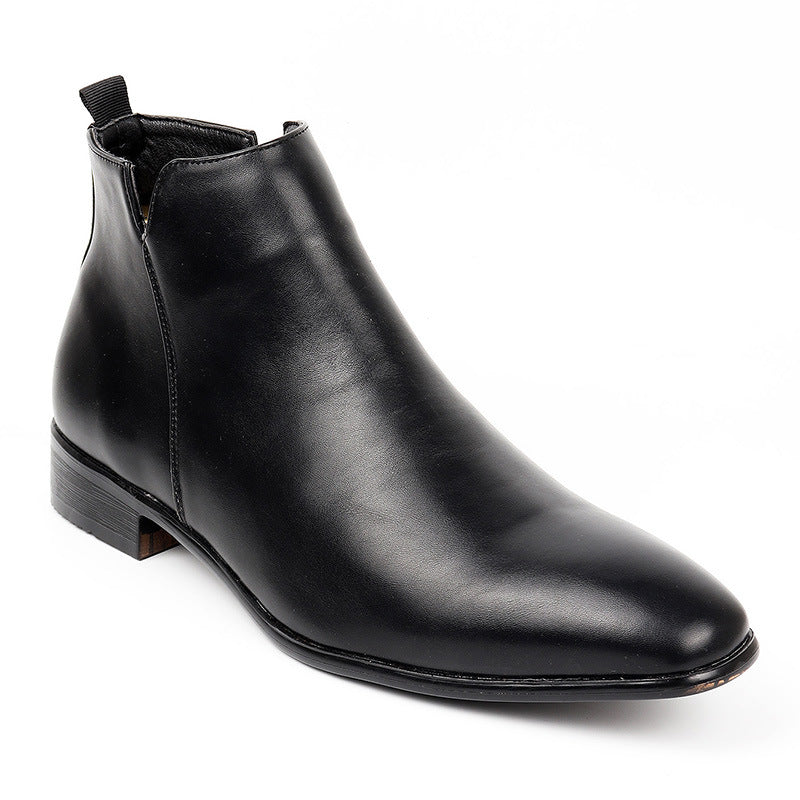 Fashion Men's Square Toe Ankle Boots