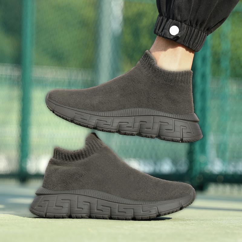 Technology Flying Woven Surface Winter Fashionable Breathable Comfortable Slip-on Casual Shoes