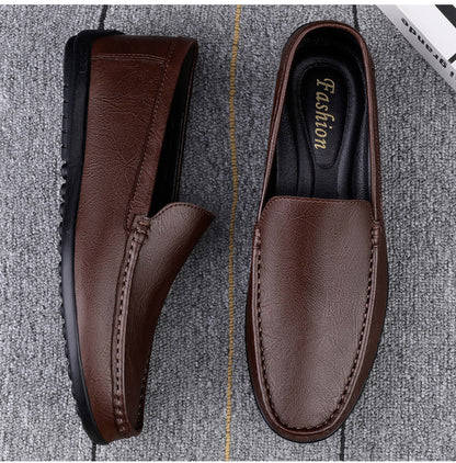 Breathable  Shoes Men's Casual Leather Shoes