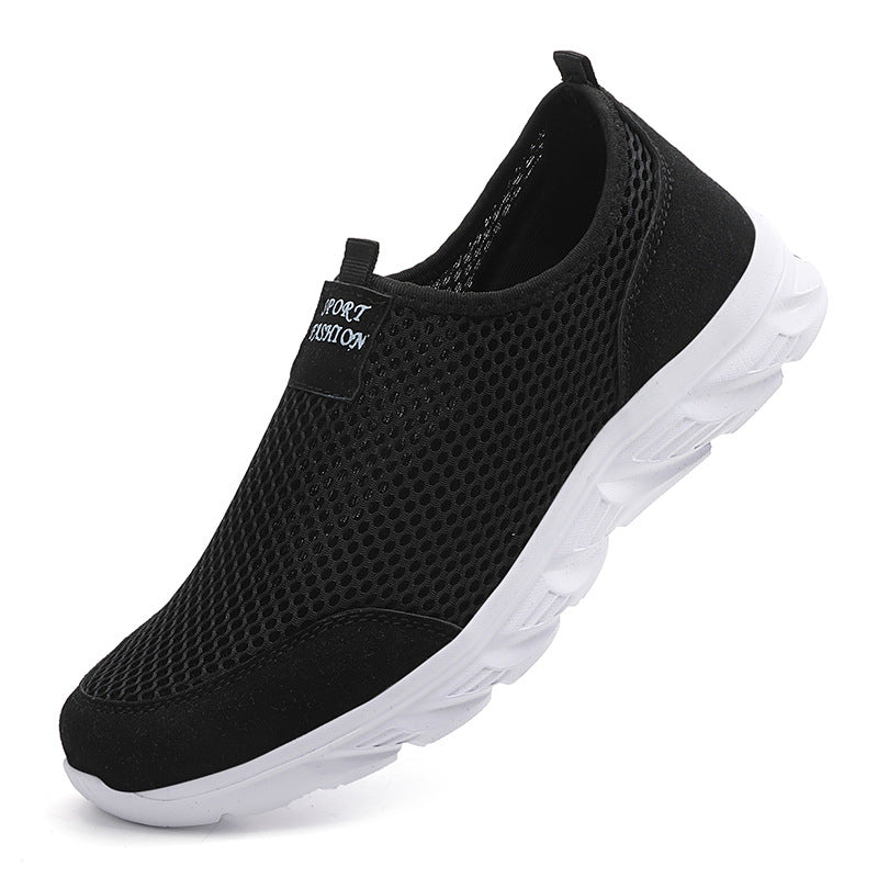 Men's Summer Mesh Slip-on Breathable Sneaker Lightweight Travel Shoes