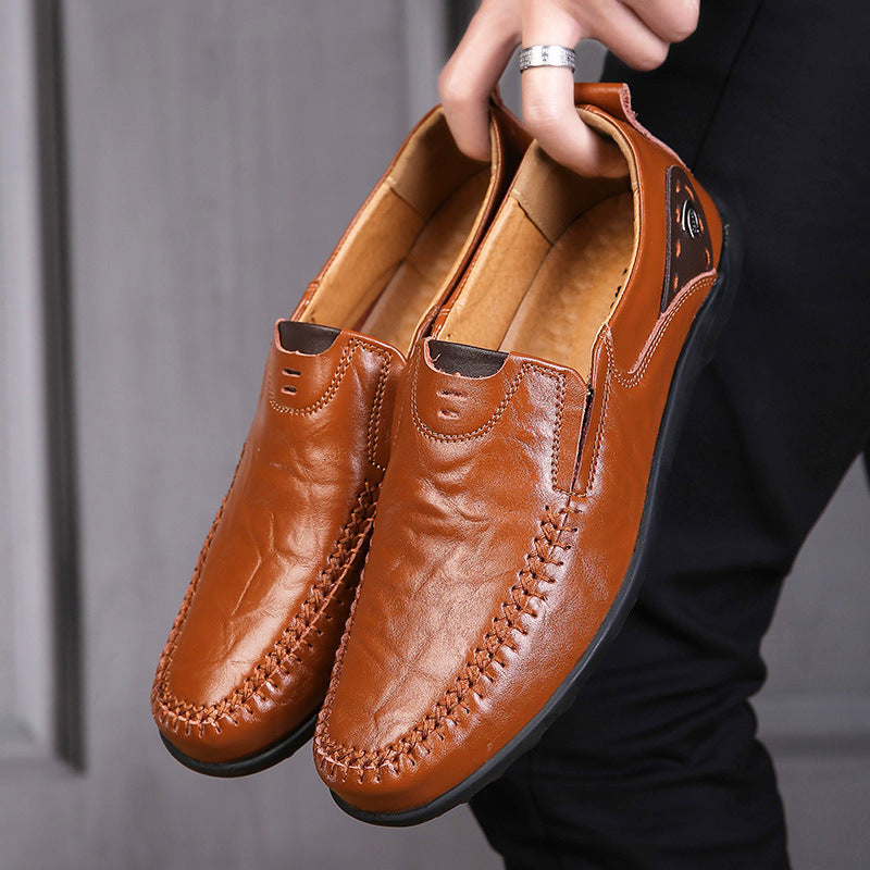 Casual Lazy Business Soft Bottom Leather Shoes