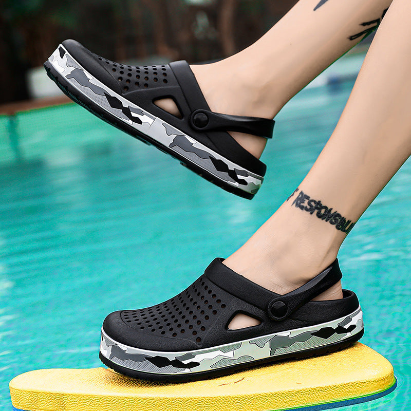 Fashion Garden Shoes Cross-border Outdoor Slippers Breathable Hole Beach Shoes