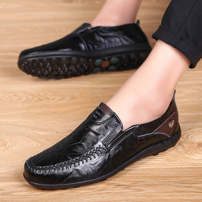 Casual Lazy Business Soft Bottom Leather Shoes