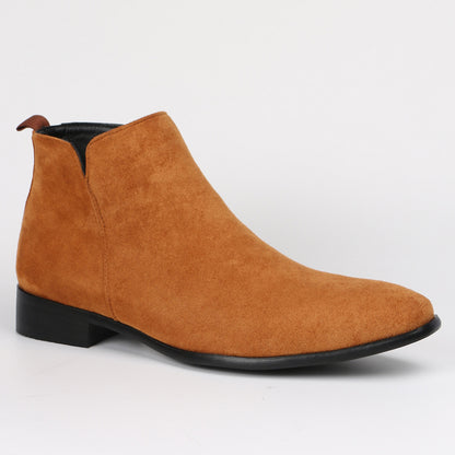 Fashion Men's Square Toe Ankle Boots