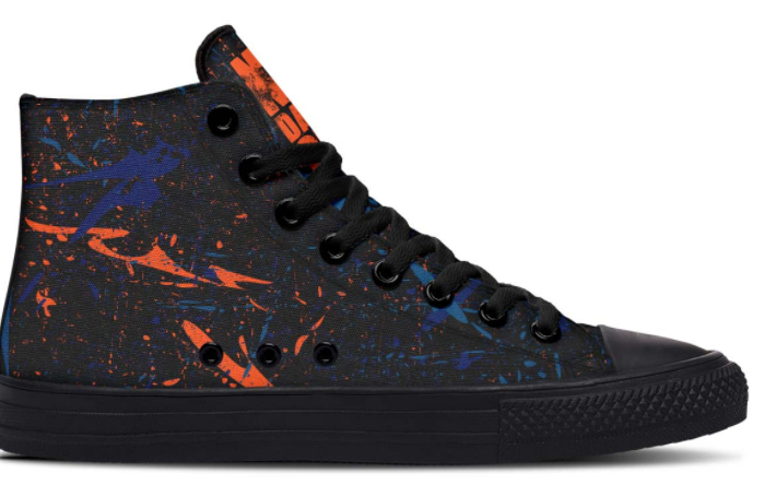 Printed Couple High-top Canvas Shoes