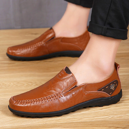 Casual Lazy Business Soft Bottom Leather Shoes